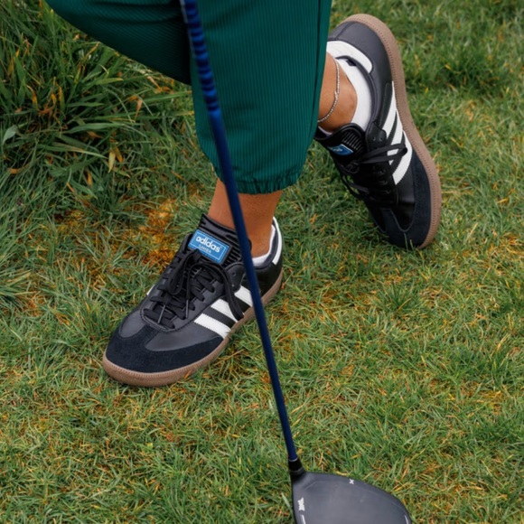 adidas Samba Golf Shoe Black Gum - Picture 3 of 12